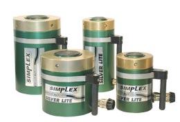 Simplex 50- 150 ton cylinders